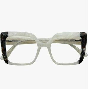 👓 Classic Square Acetate Reading Glasses ~ No prescription // NIB!